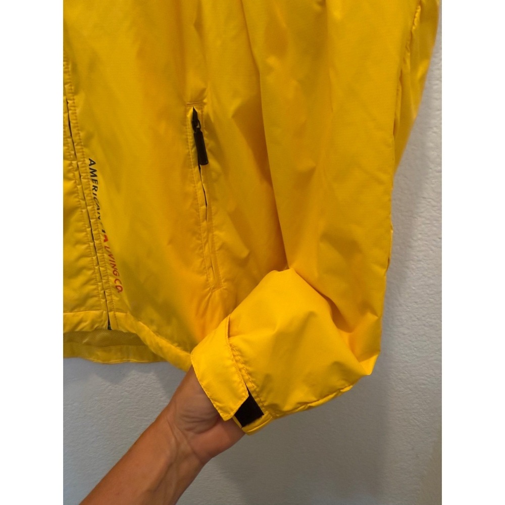 NWT American Living Yachting Jacket Yellow Sailing Windbreaker Men's Medium US-7 - Picture 7 of 16